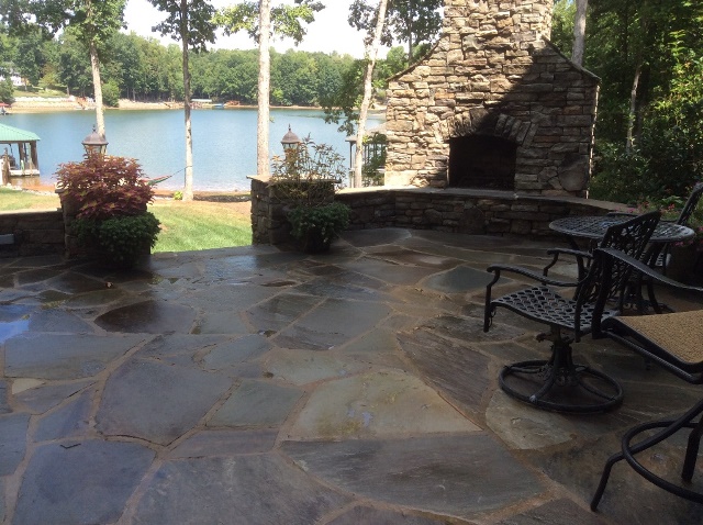 Picture patio stone paver cleaning Denver NC, Huntersville, Cornelius, Davidson Mooresville NC
