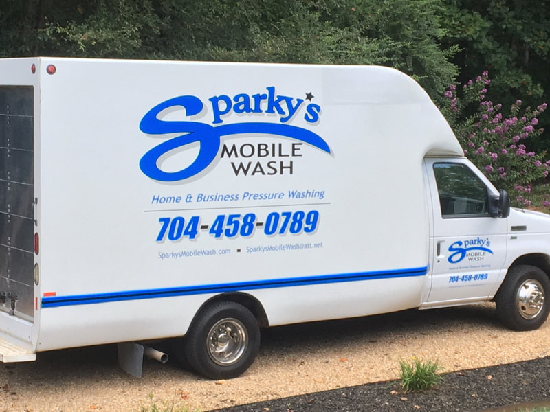 Sparkys Mobile Wash Pressure Washing Service Truck Denver NC Lake Norman